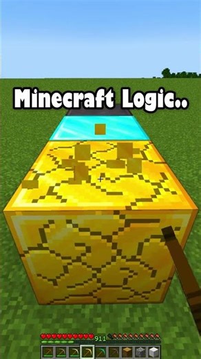 Minecraft Logic.. #minecraft #minecraftshorts