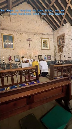 Traditional Latin Mass celebrated in Dr K’s chapel #latinmass #traditionalcatholic