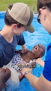 41M views · 582K reactions | Aww she’s excited to enter the pool ‍♂️! So many people are crying out for help and hope. That’s why we’re urgently asking for your support today. We don’t want to say no to those desperate cries. Please send your gift in time DONATE LINKS IN BIO. | Taasa Orphan Program | Facebook