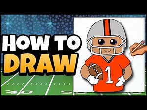 🏈 How to Draw a Football Player 🏈 Super Bowl Art for Kids