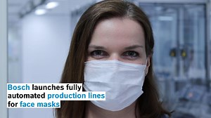 Stacking, folding, cutting: Our fully automated mask-production line can do it all. With five lines being set up worldwide, we will be able to produce over half a million masks per day to protect our associates. Watch the video and find out more! #FlattenTheCurve | Bosch Global