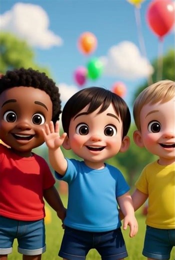 Fun Toddler Hello Song with Dancing Friends 🎉 #EarlyLearning #KidsAnimation