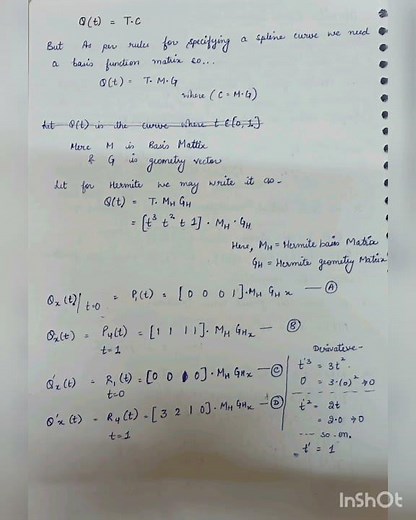 Hermite Curve #computergraphics
