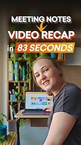 Say you’ve just had an important meeting. And you want to: a) Catch up teammates who couldn't make it, OR b) Give prospects/customers a summary they can share internally Don’t expect your meeting notes to get results. Instead, capture your audience’s attention with a quick recap video. How quick? See how you can make one in 82 seconds with Vyond Go: | Vyond