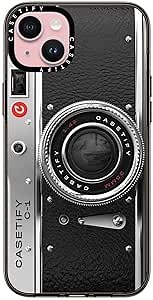 CASETiFY Compact iPhone 15 Plus Case [4 ft. 2X Military Grade Drop Protection/Slim/Lightweight] - Camera Case - Classic - Clear Black