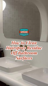 2.2K views | Got hairspray residue all over your bathroom surfaces? It can be tough to clean, but with the right approach, you can keep your counters, floors, and mirrors spotless. Learn how to safely remove buildup from various surfaces and avoid damaging your finishes. | Speed Cleaning | Facebook