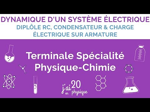 Dipôle RC, condensateur et charge électrique sur armature - Dynamique d'un système électrique