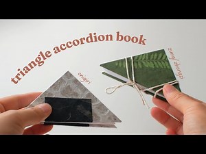 TUTORIAL: triangle accordion book! Today's recipe is onigiri 🍙