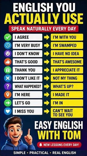 Speak naturally every day #englishpractice #learnenglish
