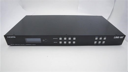 4K60 70m 4 in 4 Out HDMI 2.0 HD-Base-T Matrix with 4 HDMI Loop Out with HDCP 2.2/1.4 Compliant Support Micro USB for FW Updating