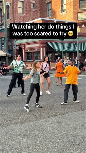 Universal magic hit a bit different today. No fear, just vibes - raising a fearless heart ❤️ #universalstudios #dancing #daughter #fearless #brave