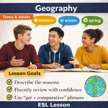 ESL Geography & Seasons Lesson for Teens & Adults | Describing Weather