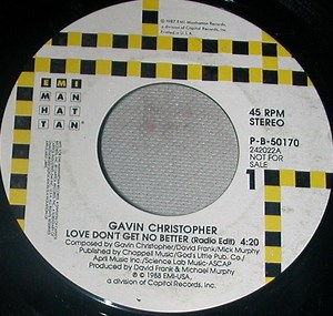 Gavin Christopher - Love Don't Get No Better (Radio Edit)