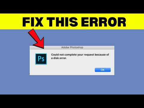 Fix Photoshop Disk Error Could Not Save or Open (Easy Fix)