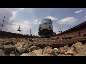 Amtrak P091 runs over my GoPro and drops water on it!