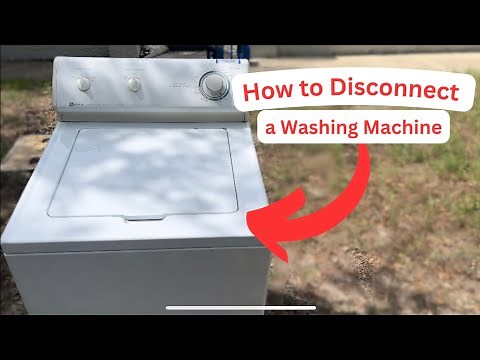 How to Disconnect a Washing Machine | Remove Washer and Dryer by Yourself |