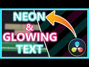 HOW TO MAKE GLOWING TEXT IN DAVINCI RESOLVE | NEON TEXT | DaVinci Resolve 16