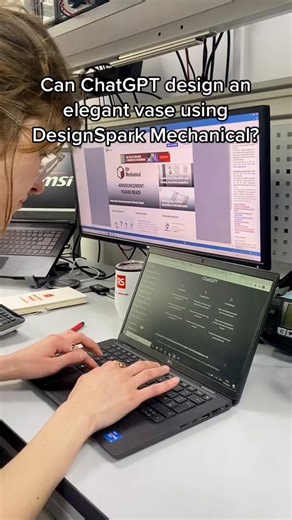 1.7K views · 11 reactions | Can ChatGPT design an elegant vase using RS DesignSpark Mechanical? 樂 Keep watching to find out! #RSIreland #WeAreRS #Innovation #Tech #Viral #Fun #RSDesignspark | RS | Facebook