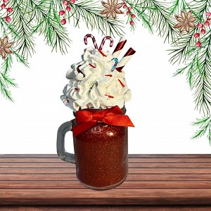 Candy Cane Mini Mason Jar - Etsy