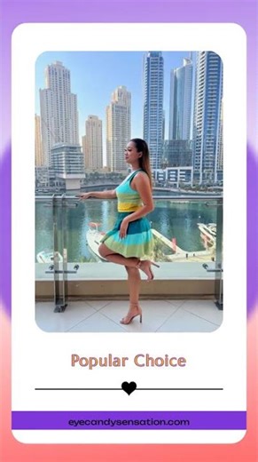 Blue Waterfall Knit Sweater Dress