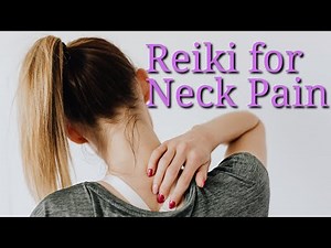 REIKI FOR NECK PAIN. 10 minute meditation. REIKI ASMR Hand movements Amethyst crystal healing