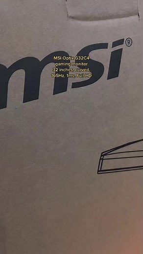 MSI Optix G32C4 Gaming Monitor #hypergamers_uae #alain #uae #bararioutletmall #gaming #msi #monitor #optix #curved #165Hz #FHD