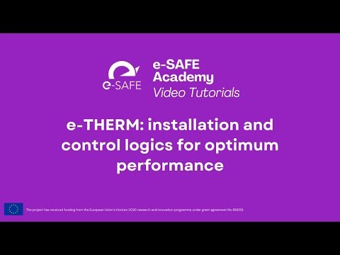 e-THERM: installation and control logics for optimum performance