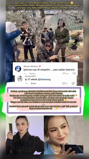 Mahalini is under fire from netizens! She's allegedly using an iPhone 17, despite being a Samsung...