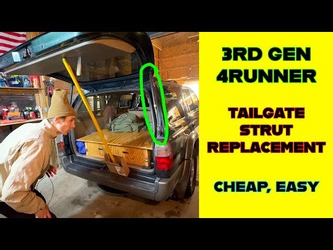 How to Replace Tailgate/Trunk Gas Struts Shocks on a Car | 3rd Gen 4Runner as Demonstration (EASY)