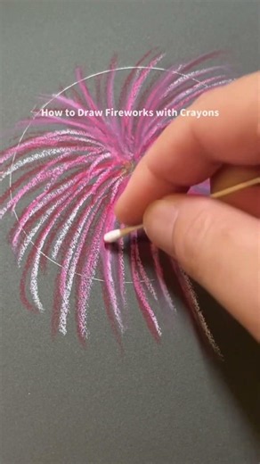 How to Draw Fireworks with Crayons #art
