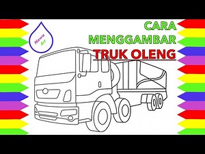 Cara menggambar TRUK OLENG yang bagus untuk anak TK | Nawa Art