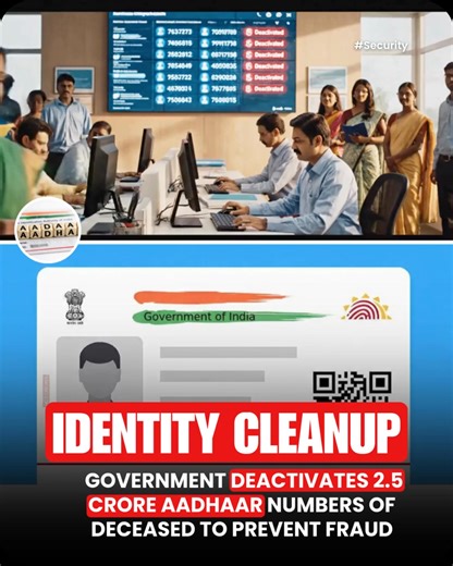 The government has deactivated over 2.5 crore Aadhaar numbers belonging to deceased individuals in a nationwide clean‑up to prevent identity fraud and misuse of benefits, Union Minister of State for Electronics and IT Jitin Prasada told Parliament on 4 February. The move affects the world’s largest biometric identity database, which covers around 134 crore active Aadhaar holders, and aims to tighten delivery of welfare services to legitimate recipients while closing loopholes that could allow fr
