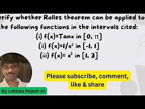 Calculus ( Rolles theorem) problem part 6