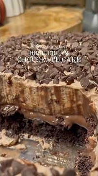The cake at EVERY family event! IRISH CREAM CHOCOLATE CAKE! The full recipe is posted on pur TikTok!