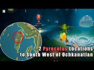 2 Pyroculus locations to South West of Ochkanatlan | Furnace of Fiery Embers | Genshin Impact 5.2