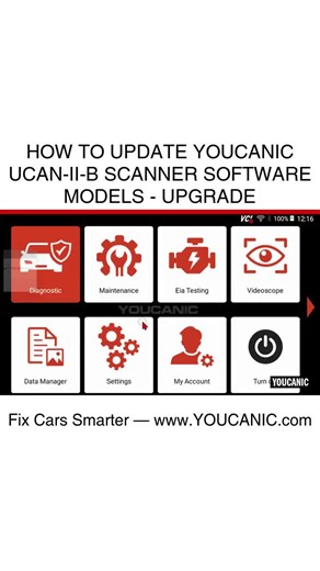 How to Update YOUCANIC UCAN-II-B Scanner Software Models - Upgrade