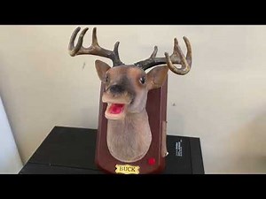 Gemmy 2010 Mini Buck The Animated Trophy Singing Deer Head Billy Bass Fish