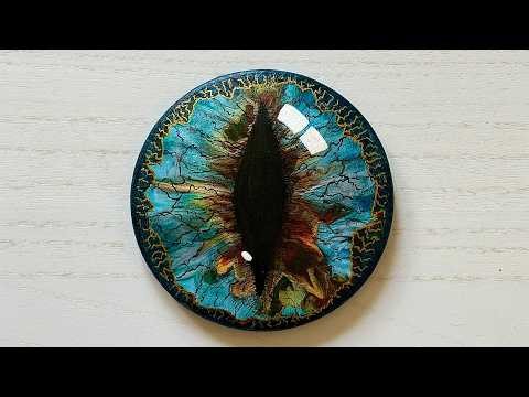 152. Dragon Eye Acrylic Pour | Fluid Art Meets Fantasy