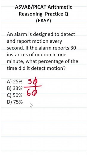 ASVAB/PiCAT Arithmetic Reasoning Practice Test Q: #percentage #acetheasvab with #grammarhero #afqt