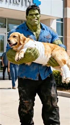 HULK Saves the Dog from Cruelty 💚 Hero Moment #shorts #Hulk #superhero