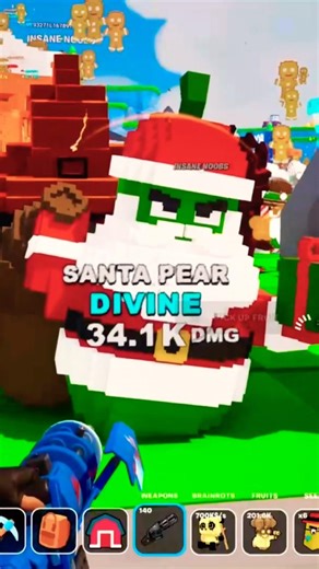 Santa Pear Code In Fruit VS Brainrot🍐#fortnite#fortniteclips#fortniteshorts#brainrot
