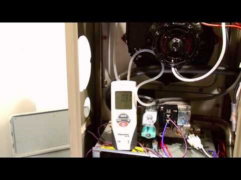 Troubleshoot the pressure switch on the 80% AFUE gas furnace