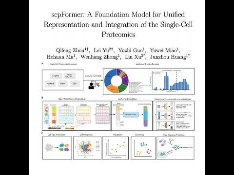 1022-scpFormer: Foundation Model for Single-Cell Proteomics