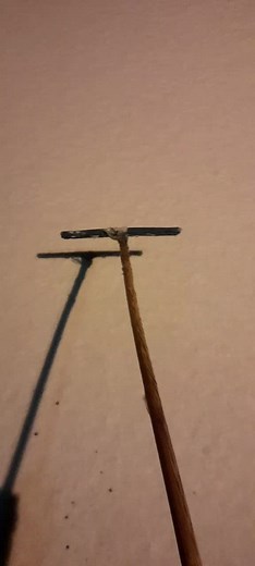Geometric Snow Drawing with a Wooden Stick