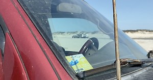 Anyone parking their motorized vehicle on the beach needs a parking permit