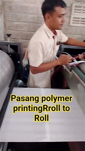 pasang film polymer mesin baru Roll to Roll