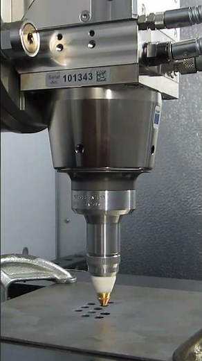 Up close with the TruLaser Cell 3000 cutting titanium 🔍