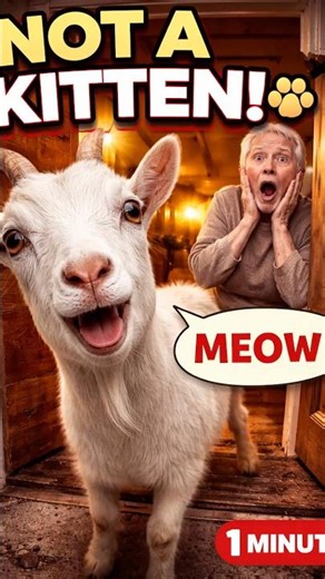 Was not a kitten.🐐🐐🐐 #funny #ai #goat #shorts #shortvideo