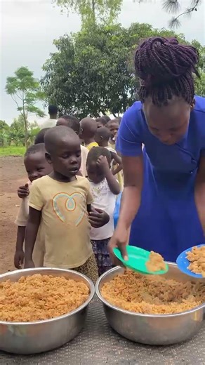Feeding the orphans on Easter day. #shorts #viral #trending #youtubeshorts #love #shortvideo