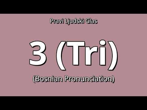 👉 How To Say: Tri - Bosnian Pronunciation